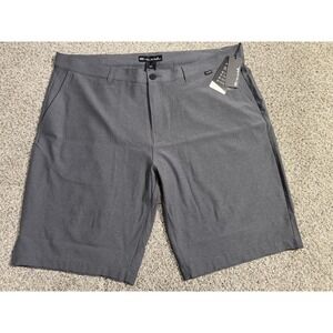 Travis Mathew Sand Harbor Shorts Mens 42x10 Grey Performance Stretch Golf NWT